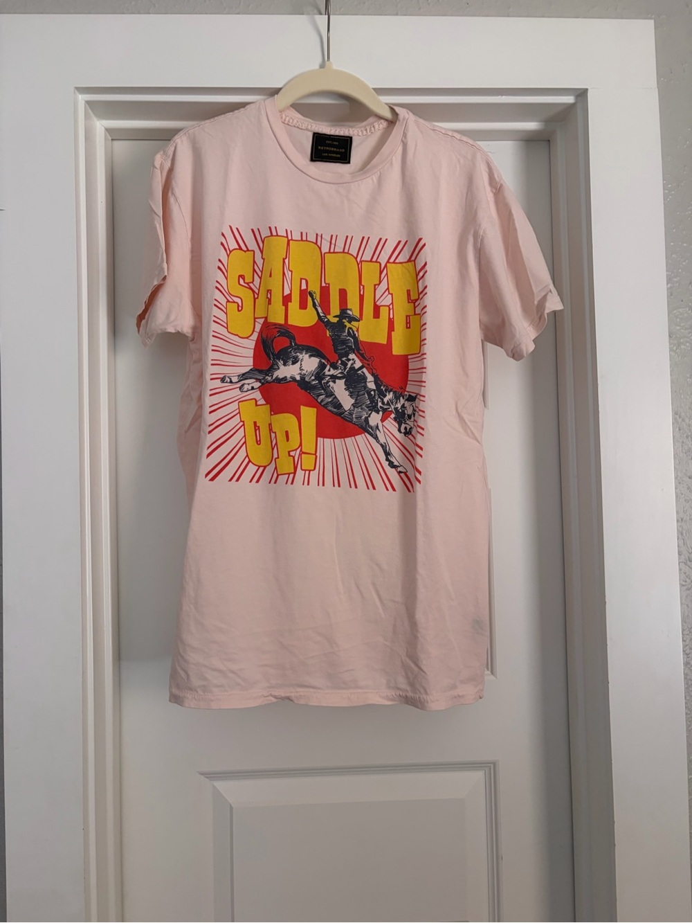 Saddle Up! Graphic Tee - Pink